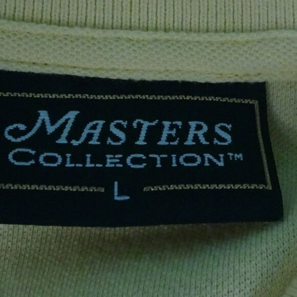 Masters Collection Yellow Polo Shirt Large - Picture 4 of 7